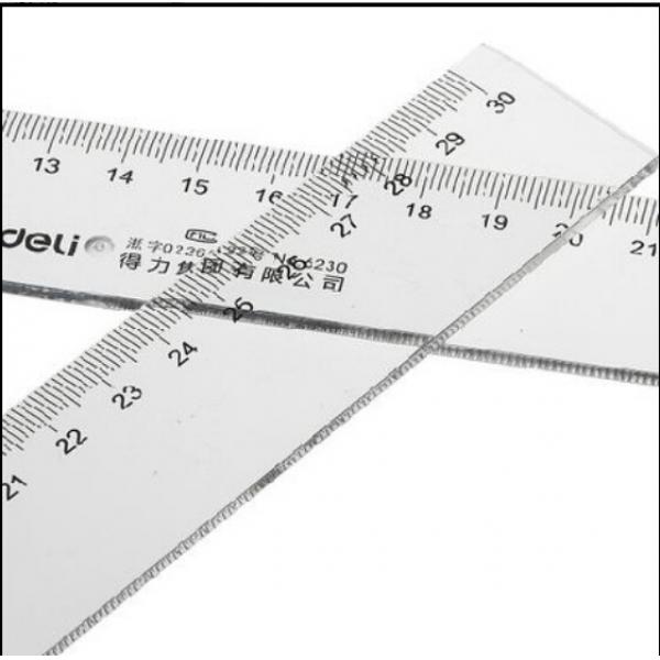 得力6260直尺60cm有机直尺