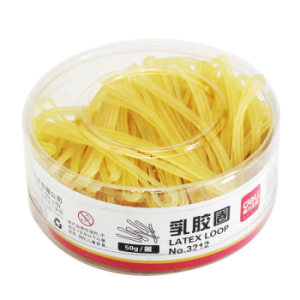 得力3212扁乳胶圈（50g/盒）橡皮筋 