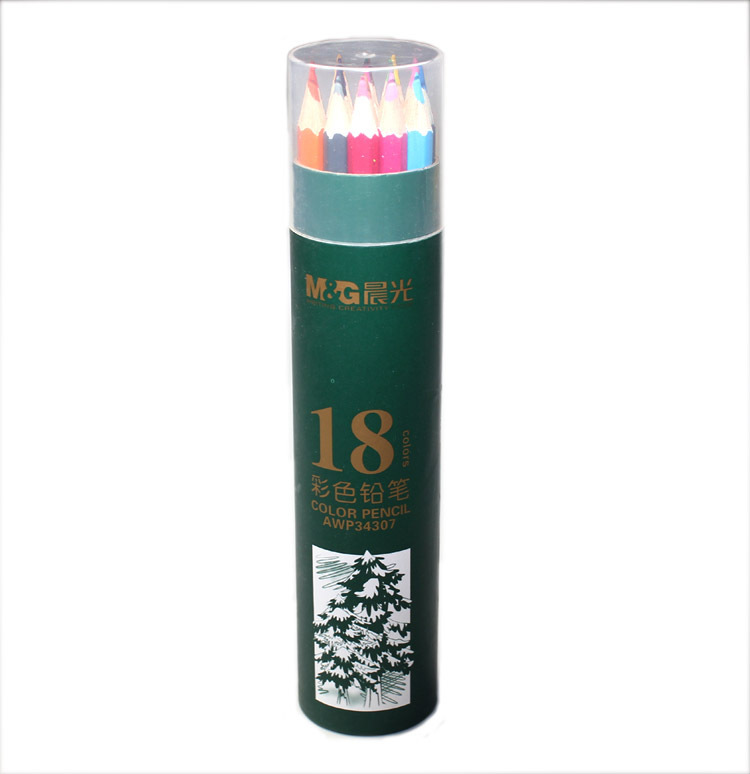 晨光(M&G)文具18色木质彩铅 儿童绘画彩色铅笔 学