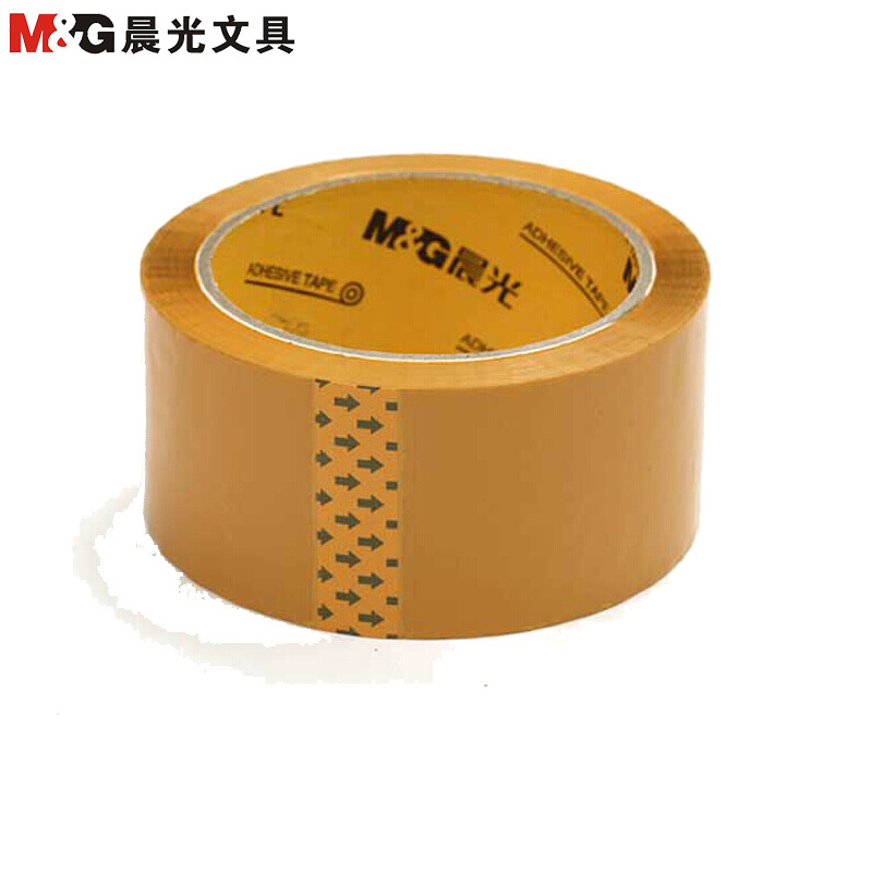 晨光(M&G)AJD97343米黄色封箱胶带6卷/筒 黄封箱胶卷