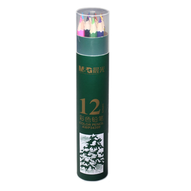 晨光（M&G）彩色铅笔 12色水溶性素描彩笔 画笔手