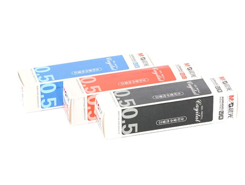 晨光(M&G)文具0.5mm黑色中性笔芯 全针管签字笔替芯