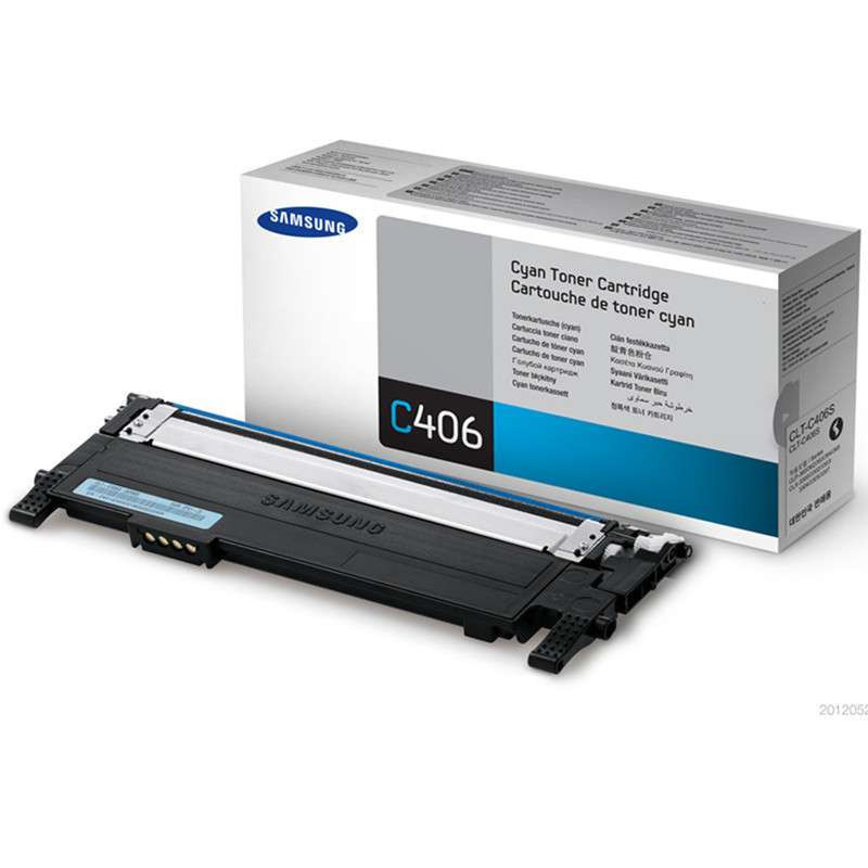【精选】三星（SAMSUNG）CLT-C406S蓝色粉盒适用于