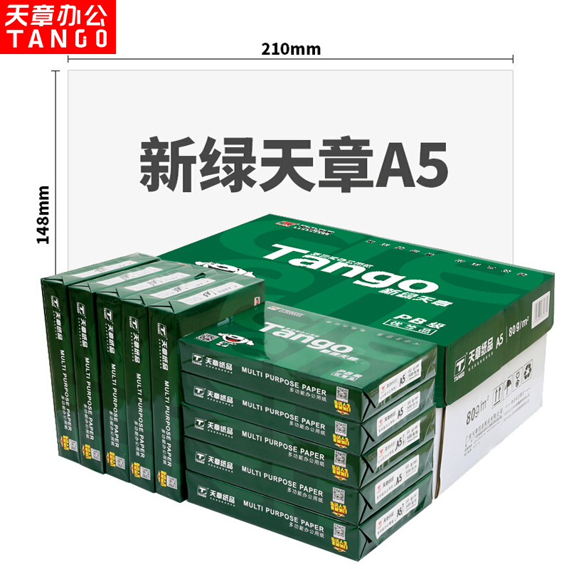 天章/TANGO A5 80g 10 彩色复印纸