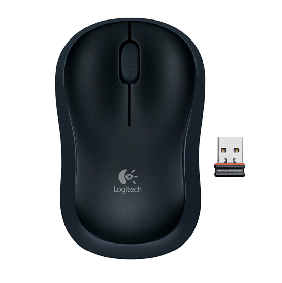 罗技/Logitech B175 无线鼠标 黑色 带无线2.4G接收器