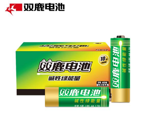 双鹿5号碱性电池40粒 适用于儿童玩具/遥控器/鼠