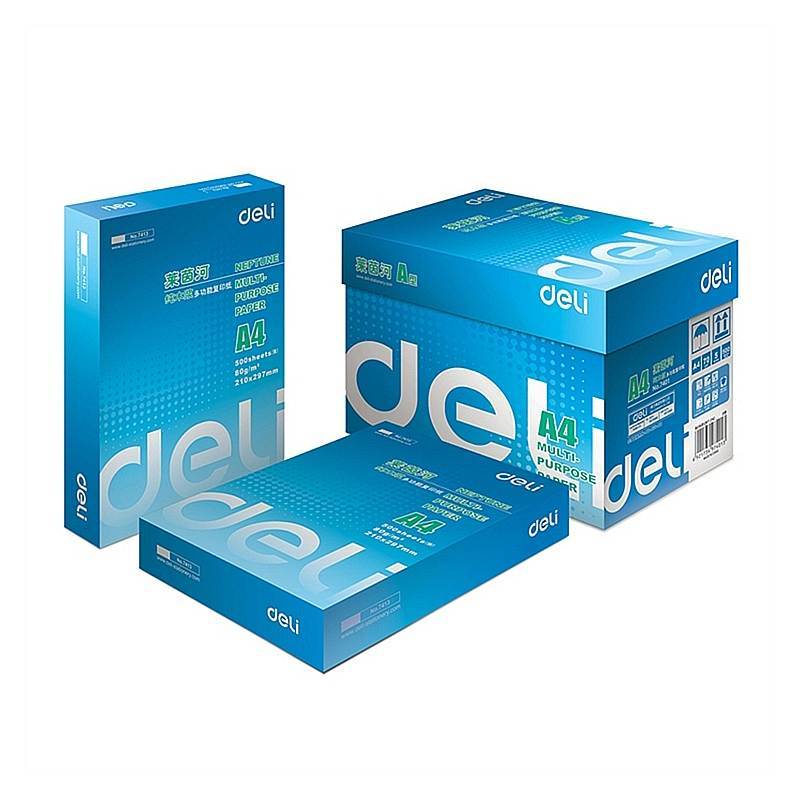 得力（deli）莱茵河 80g A4 复印纸 中高档打印纸